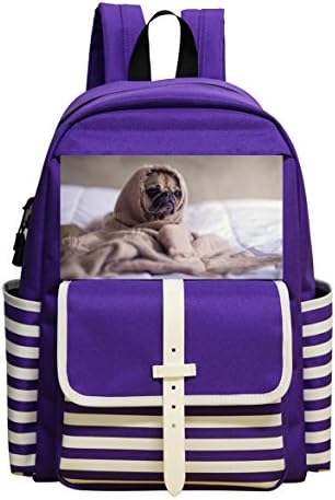 Fashion Printed Backpack Afraid Of Cold Pug School Bag