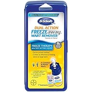 Dr. Schollâ€™s FreezeAway Wart Remover Dual Action, 7 Applications // Freeze Therapy + Powerful Fast Acting Liquid to Remove Warts
