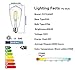 Dimmable led light bulb, 4w LED Edison Bulb, 40 Watt Incandescent Equivalent, 4W Vintage LED Filament Light Bulb, st64 led bulb,2700K-3000K Soft White ,e26 /e27 led bulb, Clear Glass Cover , 4 Packk