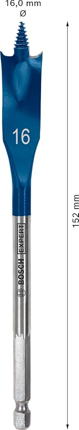 Bosch EXPERT Self Cut Speed Spade Drill Bit 16 mm 152 mm Hex Shank view 3
