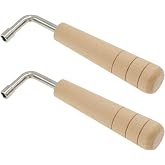 CashBeat 2 Pcs Lyre Harp Tuning Wrench, L-Shape Key for Autoharp Zither | L-Shape Steel Tuning Wrench Set for Lyre, Harp, Autoharp, Dulcimer, and Zither, Precise Pin Tuning for Stringed Instruments