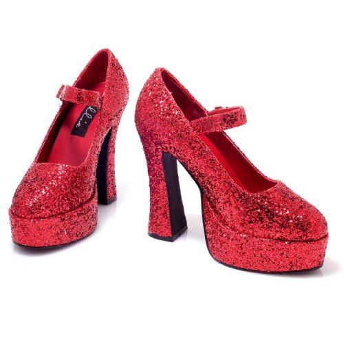 557-Eden-G, Color: Red Glitter, Women's Size (US): 7