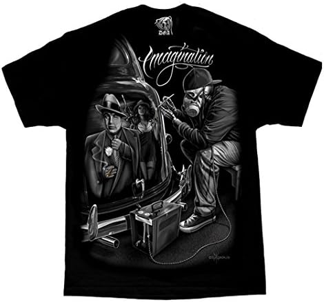 David Gonzales Men's Imagination Al Capone Mafioso Lowrider Chicano DGA Art T Shirt