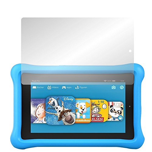 Slabo 2 x Displayschutzfolie für Amazon Fire Kids Edition 7 Zoll (5. Gen.) 2015 Displayschutz Schutzfolie Folie Crystal Clear unsichtbar