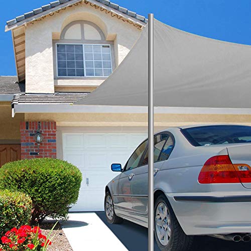ERPENG Sonnensegel 3.5x3.5m Wetterfest,95% UV Schutz Sonnensegel Wasserdicht Inkl Befestigungsseile Hochwertigem… – Bild 7
