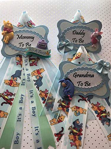 Amazon Com Blue Winnie The Pooh Theme Bear Mommy Daddy And