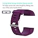 Fitbit Surge Bands, KingAcc Silicone Accessory Replacement Band for Fitbit Surge, with Metal Buckle Fitness Wristband Strap WatchBand Women Men (1-Pack, Dark Purple/Plum, Large)