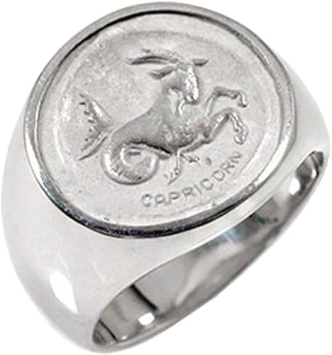 Amazon アルマ 12星座 やぎ座 12 22 1 19 プラチナ 指輪 メンズ 印台リング 21号 osm28 リング 通販