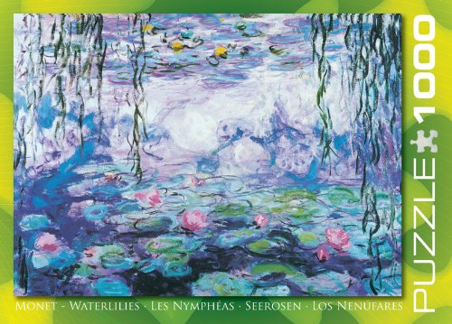 EuroGraphics Waterlilies by Claude Monet 1000 Piece Puzzle