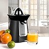 Duronic Citrus Juicer JE6 BK | Electric Juice Extractor | Powerful 100W | Black and Stainless-Steel | 2 Cone Sizes…