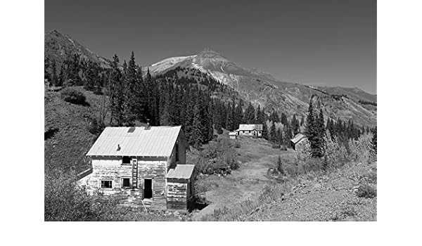 Amazon Com Vintography 8 X 12 Black White Photo Abandoned Cabins