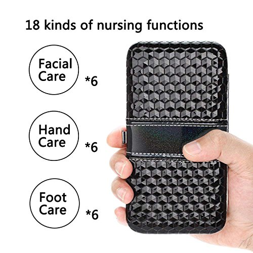 18 in 1 Manicure Pedicure Set Nail Clippers Travel Hygiene Kit Scissor Tweezer Knife Ear Pick Utility Tools with PU Leather Case for Men Women Kids