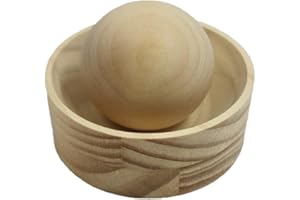 Wooden Dumpling Wrappers Maker, Ball Rolling Manual Dumpling Wrapper Mould with Dough Press, Reusable Round Ravioli Makers fo