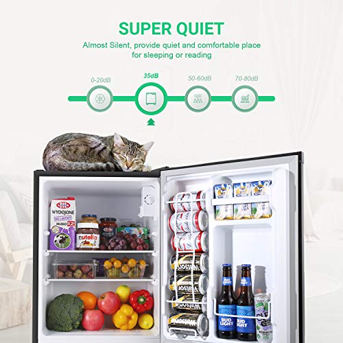 Compact Refrigerator 2.3 Cu.Ft, TECCPO Mini Fridge, Energy Star, Ultra