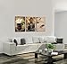 Live Art Decor - Buddha Canvas Wall Art Decor Flower and Basalt Stones Picture Photo on Canvas Stretched and Framed Zen Art Modern Home Decoration Spa Decorations - 48