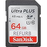 SanDisk ULTRA PLUS 64GB SDXC Card UHS-I Class 10 48MB/s SDSDUNC-064G (Certified Refurbished)