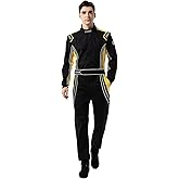 J-RACING® Racing Suit Karting Suit/Race/Rally Go Kart Auto Racing Fire SFI 3.2A/1 Black Yellow