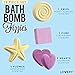 Bath Bombs Gift Set for Women, 17 Large Bath Fizzies in Assorted Colors, Shapes & Scents, Bath and Body Spa Set with Shea & Coco Butter, Ultra Rich Spa Set in Handmade Weaved Basket