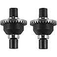 Popcornon 2Pcs Differential Set EA1057 for JLB Racing Cheetah 11101 21101 J3 Speed 1/10 RC Car Spare Upgrade Parts