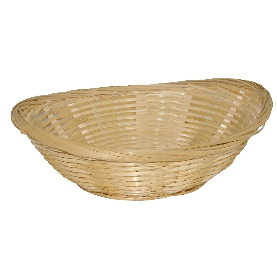 Olympia Wicker Oval Bread Basket 228X178mm Catering Breakfast Canvas Bag Bowl 6pc