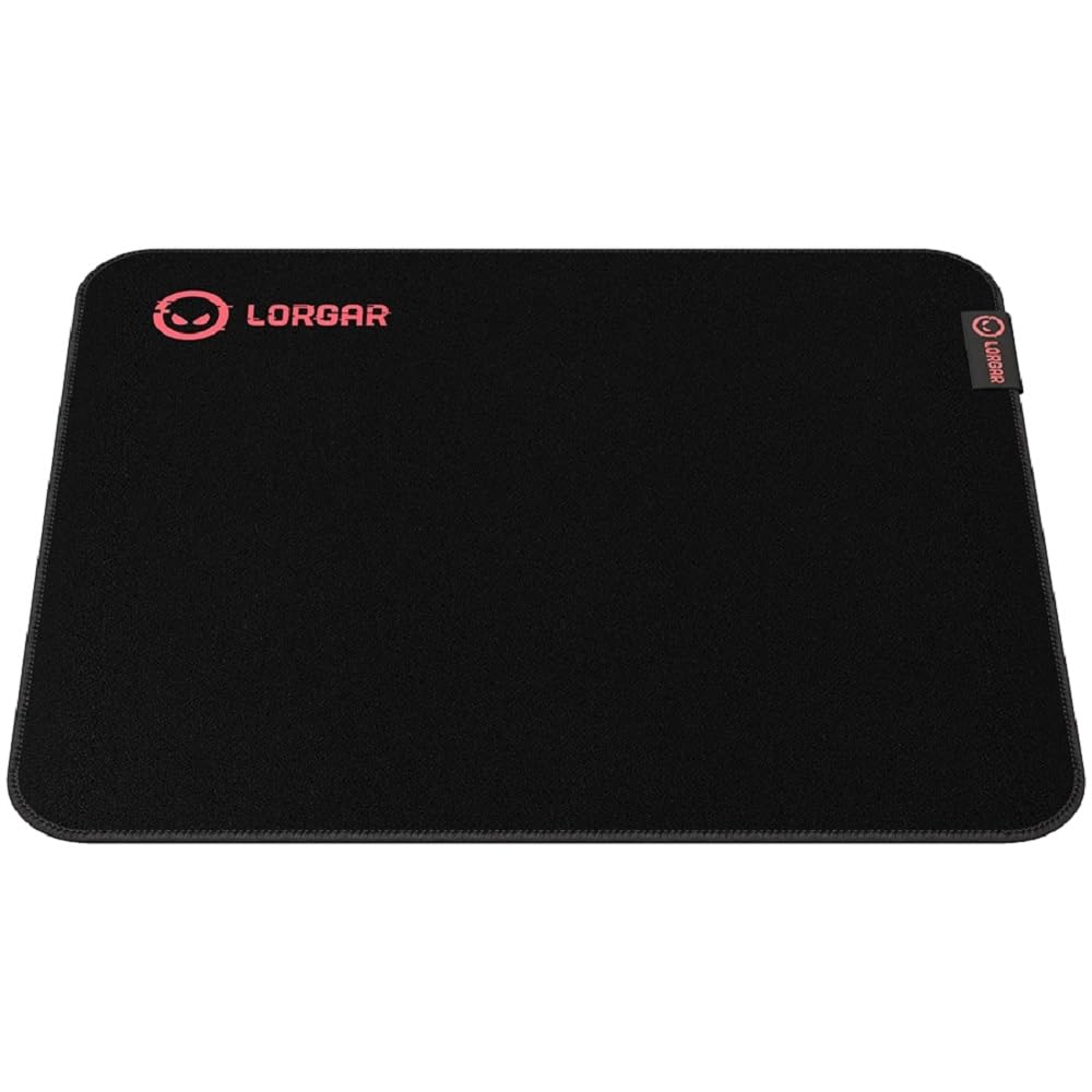LORGAR Mousepad Main 323 360mmx300mmx3mm/Control/Black, Gaming Accessories