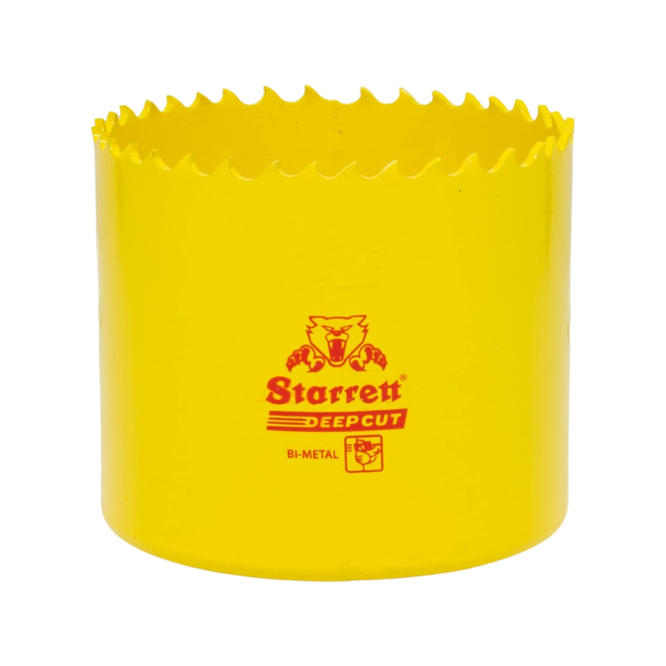 Starrett Deep Cut Hole Saw - DCH0258 Heavy Duty Bi-Metal with Extra Cobalt HSS Teeth - For Metals Wood Cast Iron Fibreglass Plastic Materials - 67mm