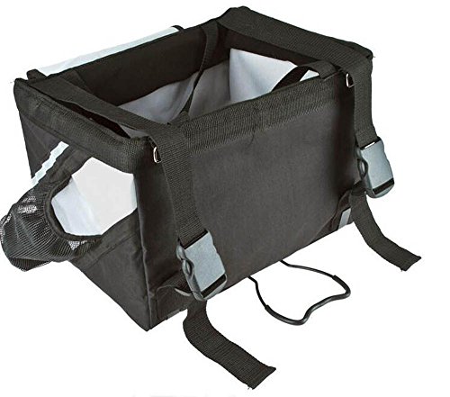Dealglad Portable Pet Dog Cat Puppy Bike Bicycle Handlebar Car Seat Carrier Basket Travel Bag Case (Black) - Thumbnail 2