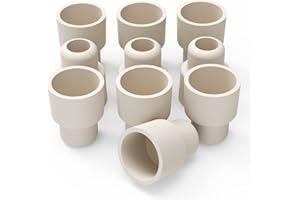 stonylab Rubber Stopper, 14# Natural Rubber Septum Stopper Fit for 14/20 Outer Joint Lab Glassware, Sleeve Type, Pack of 10