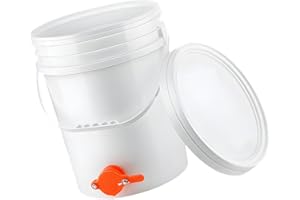Heavy Duty 20 Gallon Liquid Storage Unit Having Integrated Drain for Smooth Collection Process Spill Safe Dear Collection Buc
