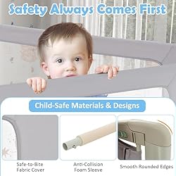 BABY JOY Toddlers Bed Rail, Extra Long Kids Rail