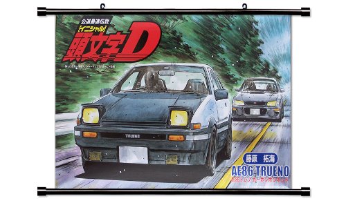 Initial D Anime Fabric Wall Scroll Poster (32 x 20) Inches.[WP]-Init-6 (L)