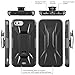 iPhone 7 Plus Case, IVVO [Full body] [Heavy Duty Protection ] Shock Reduction Armor Protective Cover with Locking Belt Clip Kickstand for Apple iPhone 7 Plus (Black)