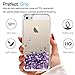 LeYi for iPhone 5S Case,iPhone 5 / iPhone SE Case with HD Screen Protector for Girls Women, Cute Shiny Glitter Liquid Clear TPU Protective Case for iPhone 5S / 5 / SE Purple