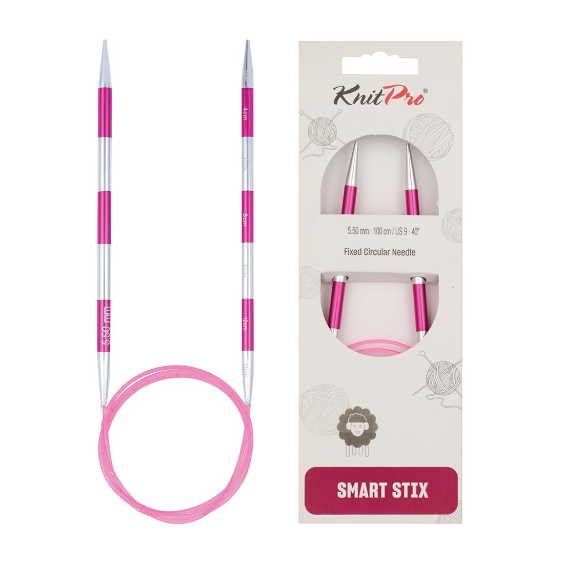 KnitPro Smartstix Fixed Circular Needles 40" (100cm) | 5.50mm — image 1