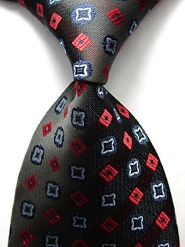 Banana Republican - Amazing Black&amp;Red Striped 3 JACQUARD WOVEN 100% Silk Men Tie Necktie