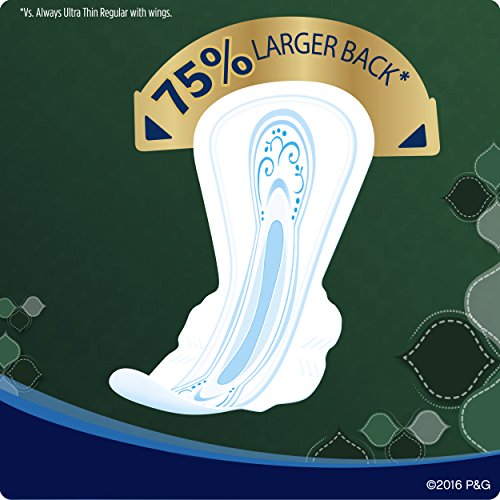 Always Ultra Thin Extra Heavy Overnight Pads, 24 Count