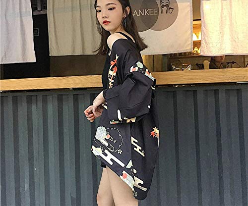 Kimonos Woman Japanese Kimono Cardigan Cosplay Shirt Blouse Women Japanese,1,One Size