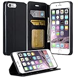 iPhone 7 Plus Case, Apple iPhone 7 Plus Wallet Case - Wydan PU Leather Wallet Style Case Folio Flip Foldable Stand Card Slot Credit Card Cover For Apple iPhone 7 Plus - Black