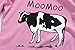 Family Feeling Cow Little Girls' 2 Piece Pajamas Sets 100% Cotton Sleepwears