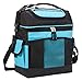 MIER 2 Compartment Cooler Bag Tote Large Insulated Lunch Bag for Picnic, Grocery, Kayak, Car, Travel, Blue