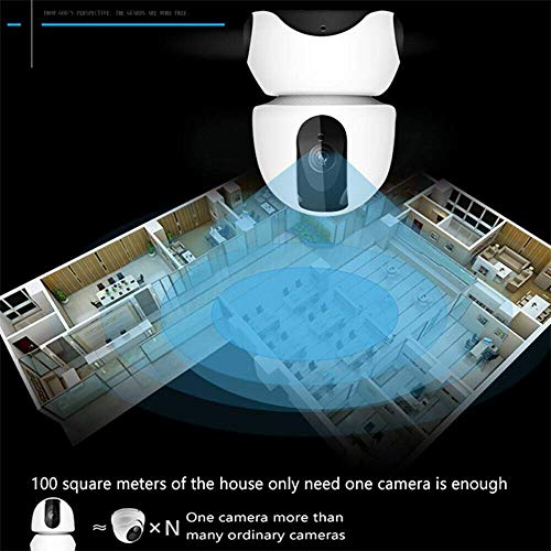 EKUPUZ Full HD WiFi Wireless Home Surveillance IP Camera Pan Tilt Surveillance Cameras with Pan/Tilt 360° View Waterproof Night Vision for Baby Monitor Home Security