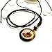 AMORWING Adjustable Round Donut Tiger Eye Pendant Grounding Stone Protection Necklace