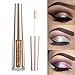 Turelifes Diamond Glitter Liquid Eyeshadow & Eyeliner Pen Starry Sequins Mermaid Eye Shadow Long Lasting Shiny and Pigmented Waterproof Sparkling &Shimmer Eyes makeup (#4 Bronze)