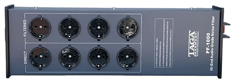 Taga Harmony PF-1000 audiophile Netzleiste mit Filter für Hifi, High End und Heimkino Anlagen