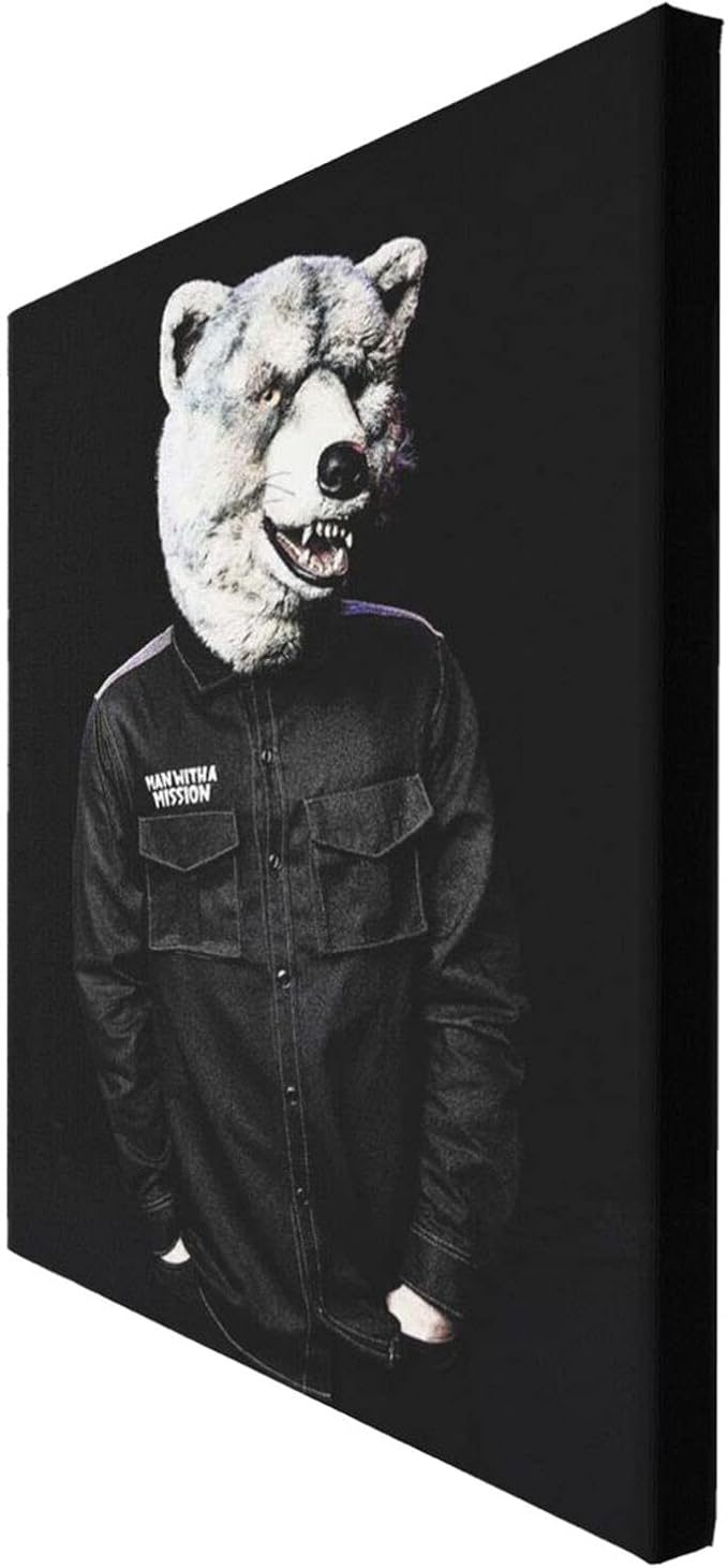 Amazon 21新款 Man With A Mission アートパネル インテリア ポスター イラスト 高精細ジークレープリント画 モダン ポスター アートキャンバス 装飾画 フレームなし キャンバス 絵画 アートボード モダン絵画 飾り絵 おしゃれ かわいい 人気 ファッションポスター