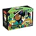 Mudpuppy Rainforest – 100 Piece Glow in The Dark Jigsaw Puzzle with a Jungle Scene of Animals and Plants and Hidden Details in The Dark