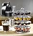 Nifty Nespresso Original Line Capsule Carousel – 40 Coffee Pod Storage Holder, Spins 360-Degrees, Lazy Susan Platform, Modern Chrome Design, Home or Office Kitchen Counter Organizer