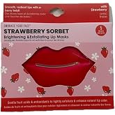 Scented Brightening &amp; Exfoliating Lip Masks, 5 Masks (Strawberry Sorbet)