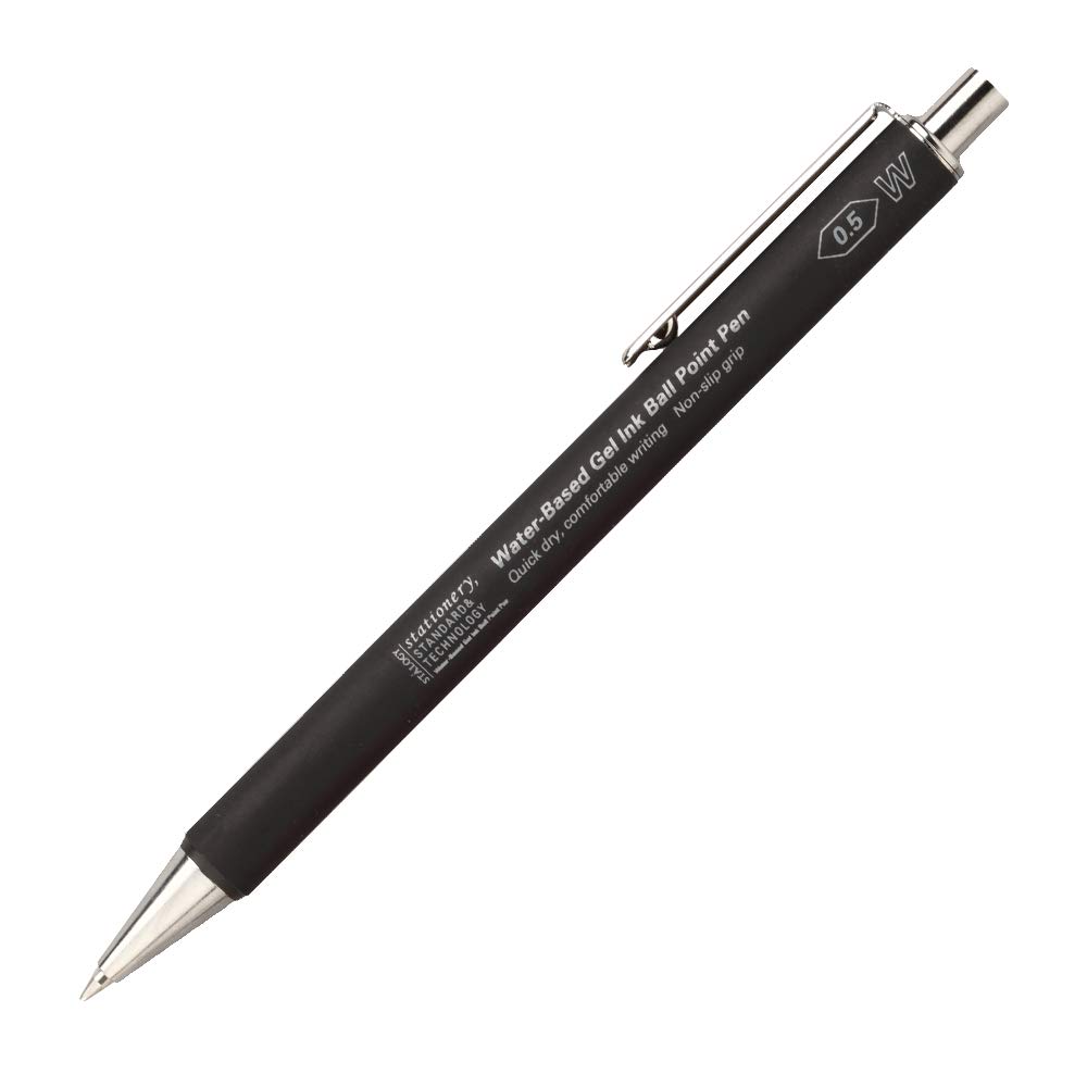 STALOGY Water-Based Gel Ink Ball Point Pen 0.5mm Black