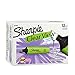 SHARPIE 12 Clear View Chisel Tip Highlighters, Green (1897850)